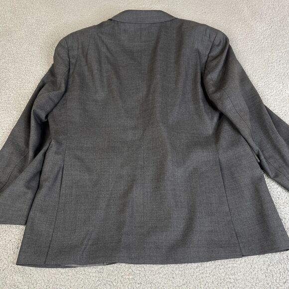 UNTUCKit  Palazzo Blazer Wool Mens 48R Italian Woven Gray Work Business Casual - Picture 2 of 16